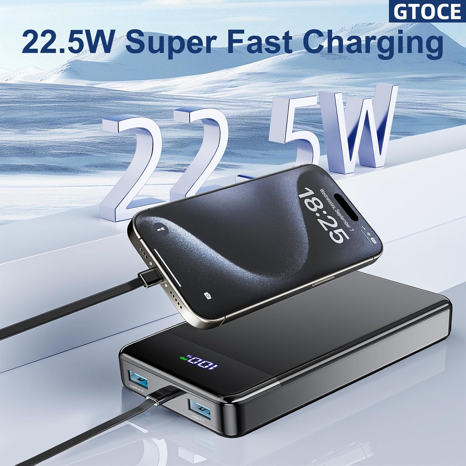 Detalle de GTOCE power bank 40,000mAh