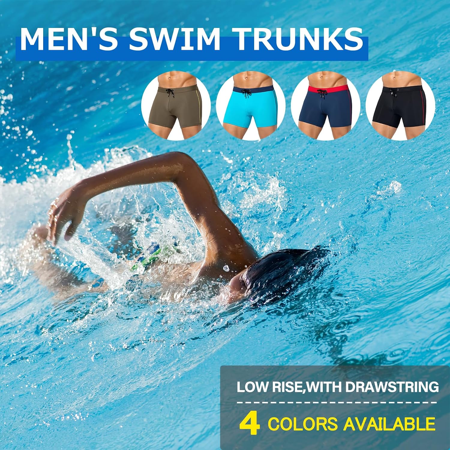 Detalle 2 de Arjen Kroos Men's Swimming Trunks: Quick-Dry Beach Shorts with 3D Pouch
