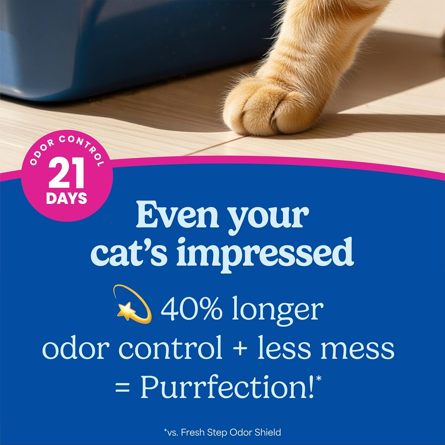 Detalle de Fresh Step Advanced Clean Paws Multi Cat Clumping Litter with Febreze Freshness (2 x 18.5 lb)