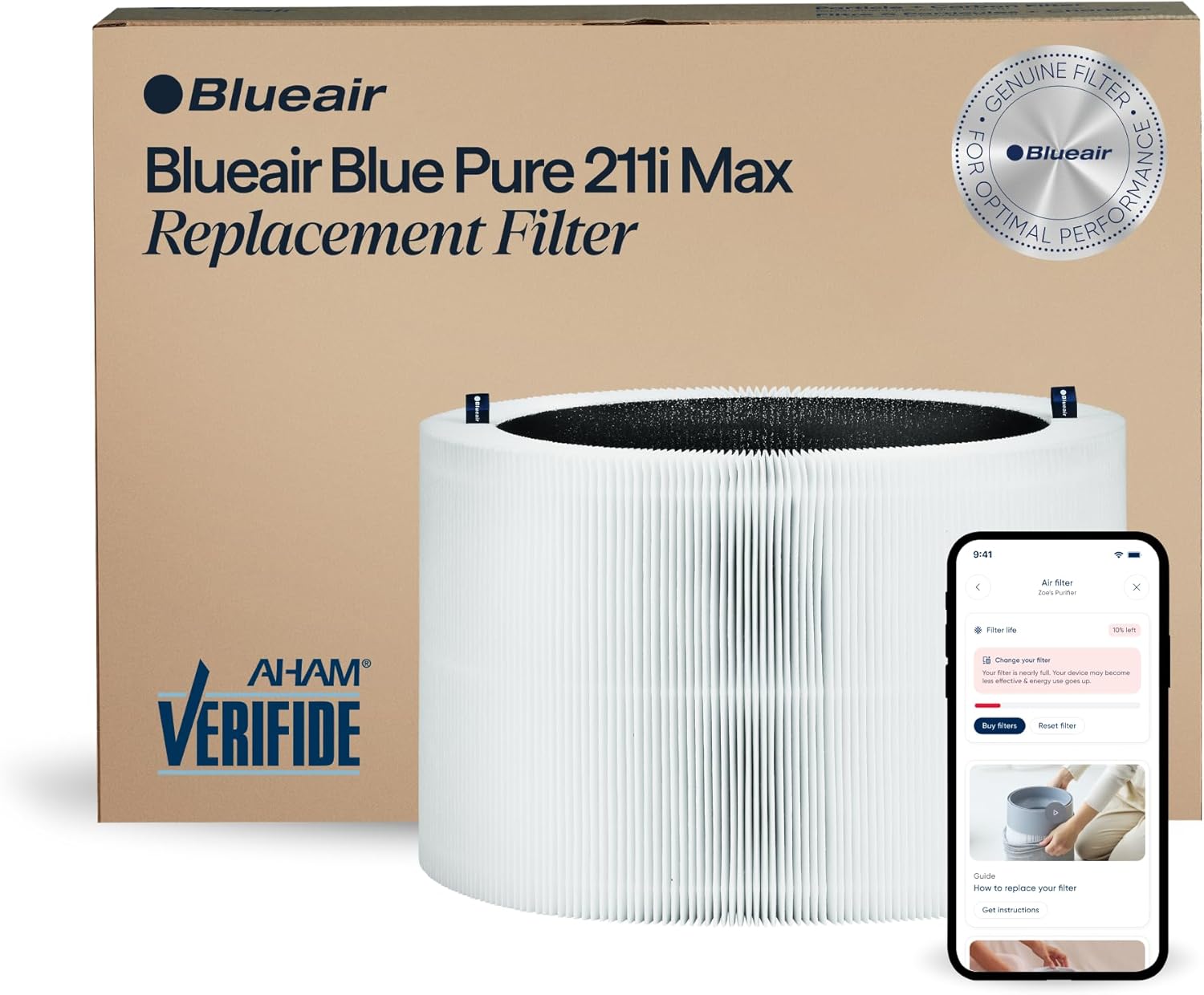 BLUEAIR Genuine Filter for Blue Pure 211i Max Air Purifier 🫧