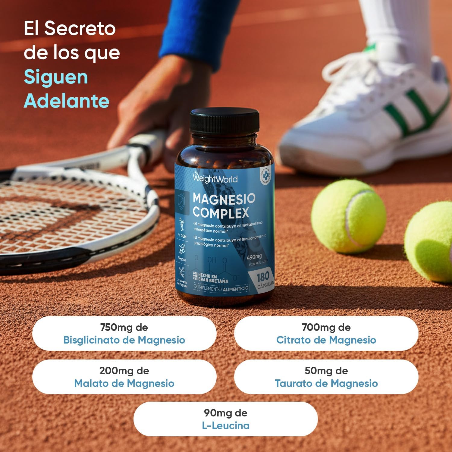 Thumbnail 1 de WeightWorld Magnesio Complex 490mg