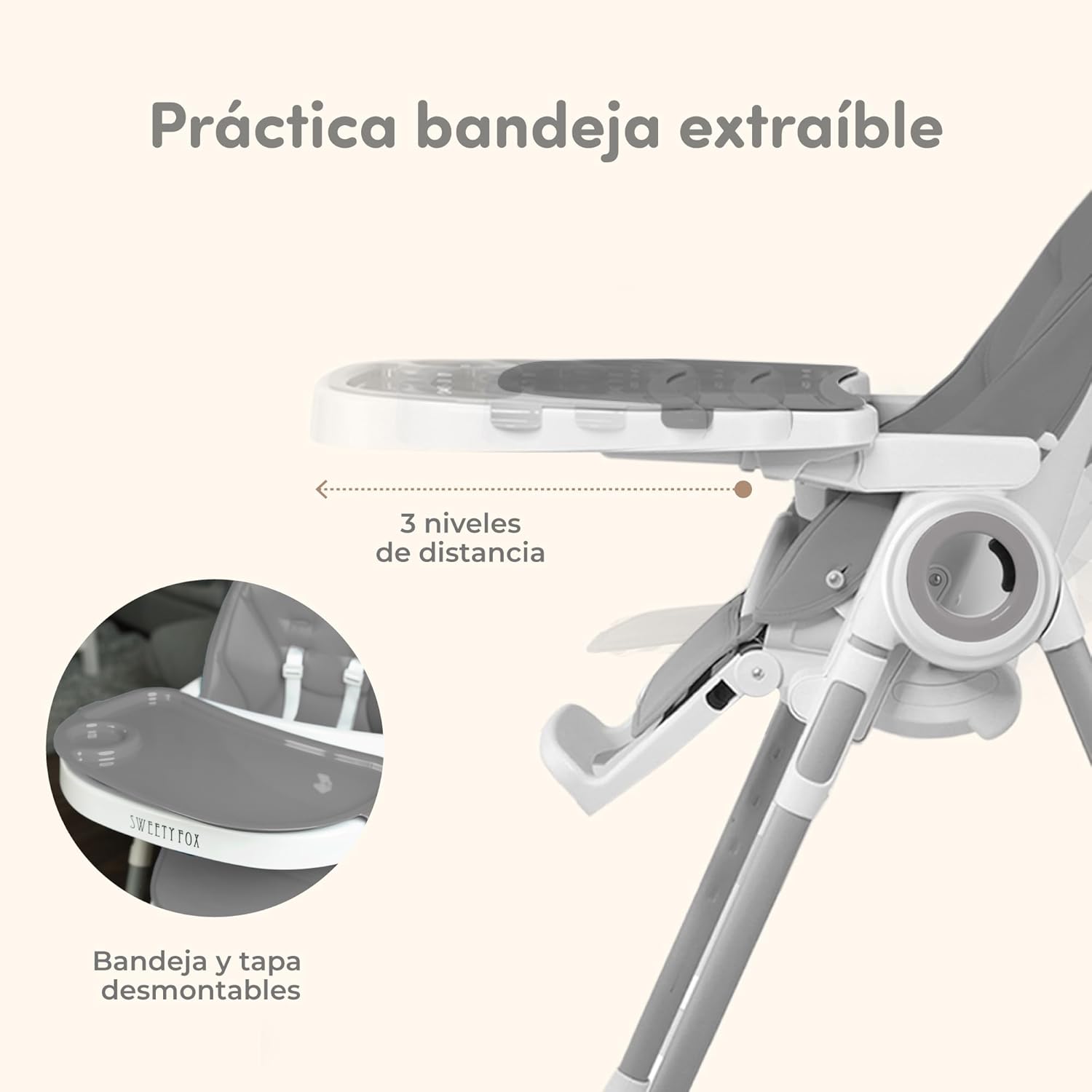 Thumbnail 2 de Sweety Fox Trona evolutiva 7 alturas