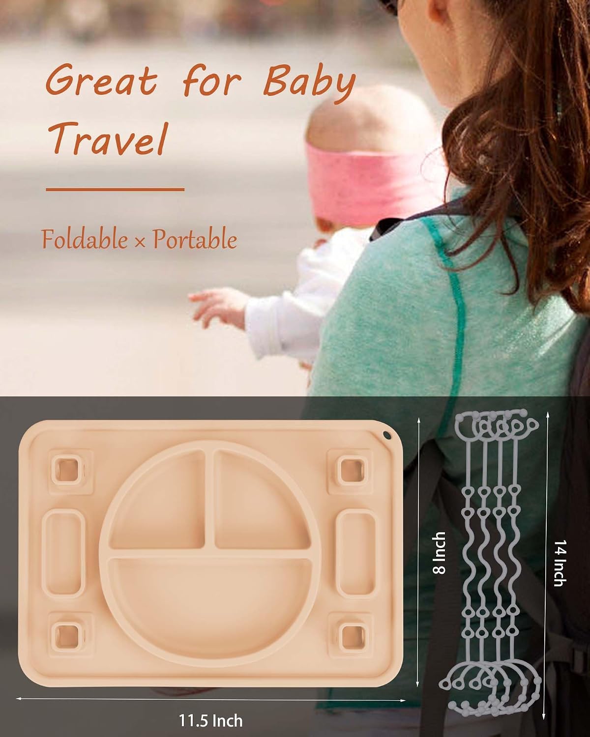 Detalle 2 de STARTURFLYU Silicone Baby Placemat