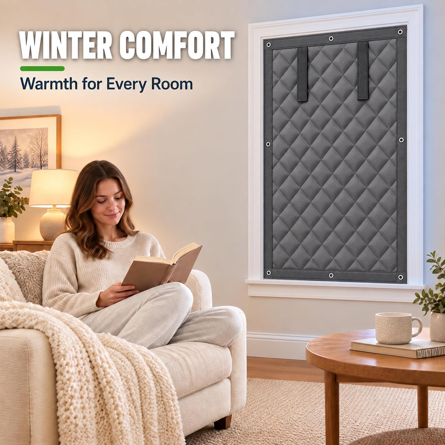 Thumbnail 4 de AGHITG 3660 Thermal Window Insulation Cover, 38 x 62 in. Oxford Fabric