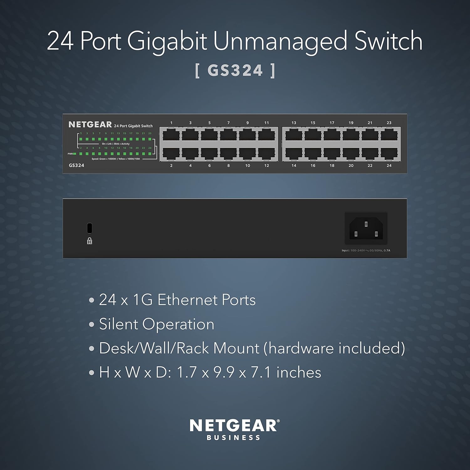 Thumbnail 1 de Netgear GS324 24-Port Gigabit Switch