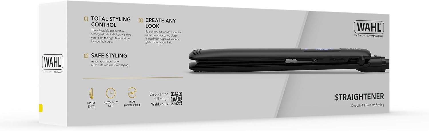 Detalle 2 de Wahl Hair Straightener with Argan Oil Infused Plates
