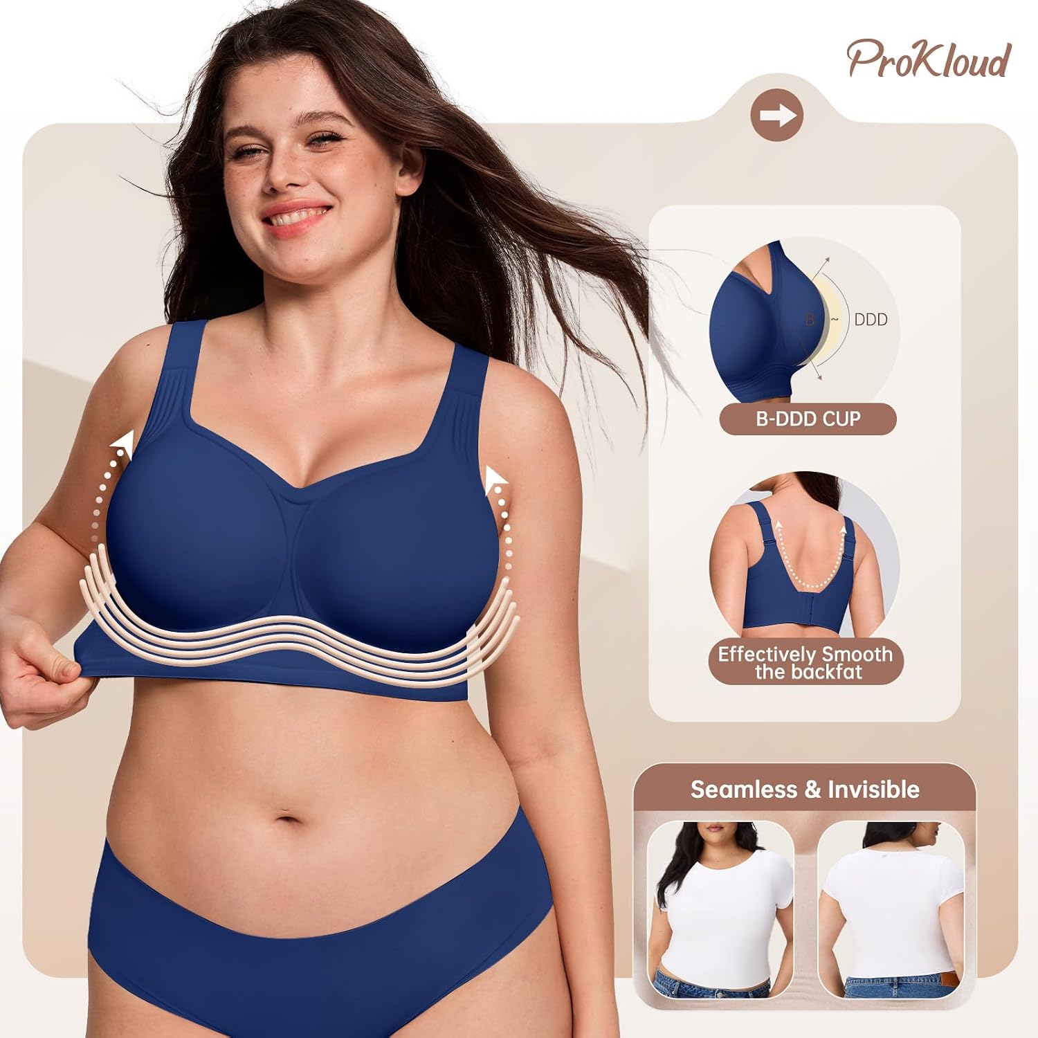 Thumbnail 1 de ProKloud Wireless Bra, Nylon Blend