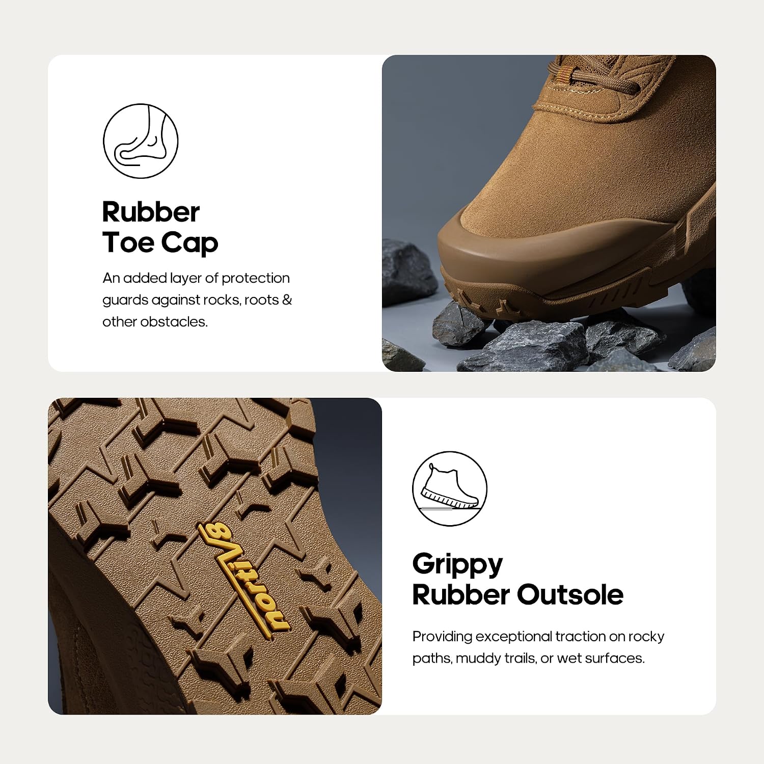 Detalle de NORTIV 8 Bottes Militaires Homme Imperméables – Chaussures de Combat Tactiques