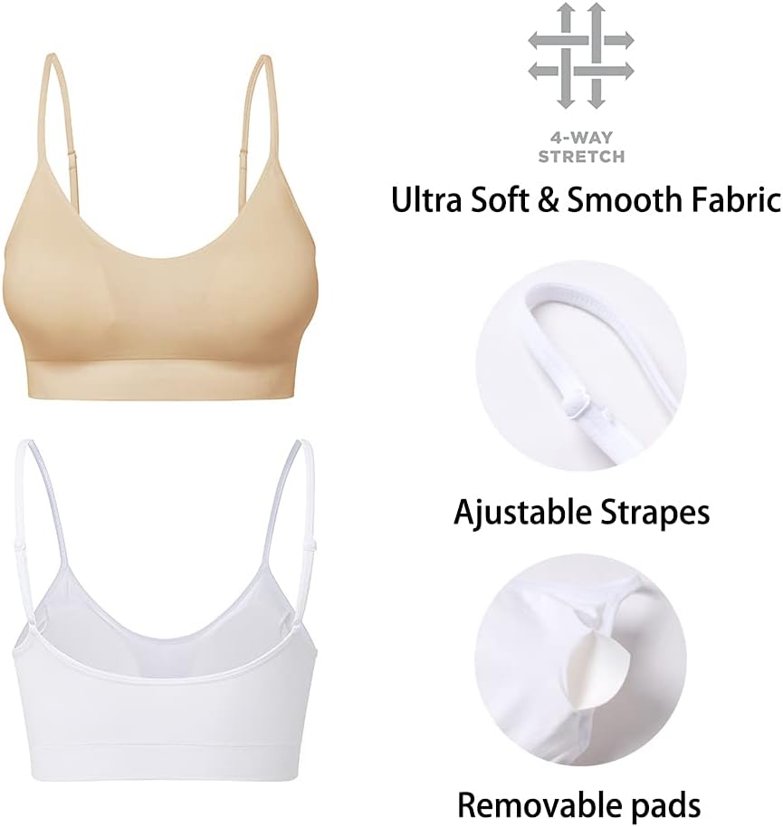Detalle 2 de Padded bralette 3 pack for everyday comfort