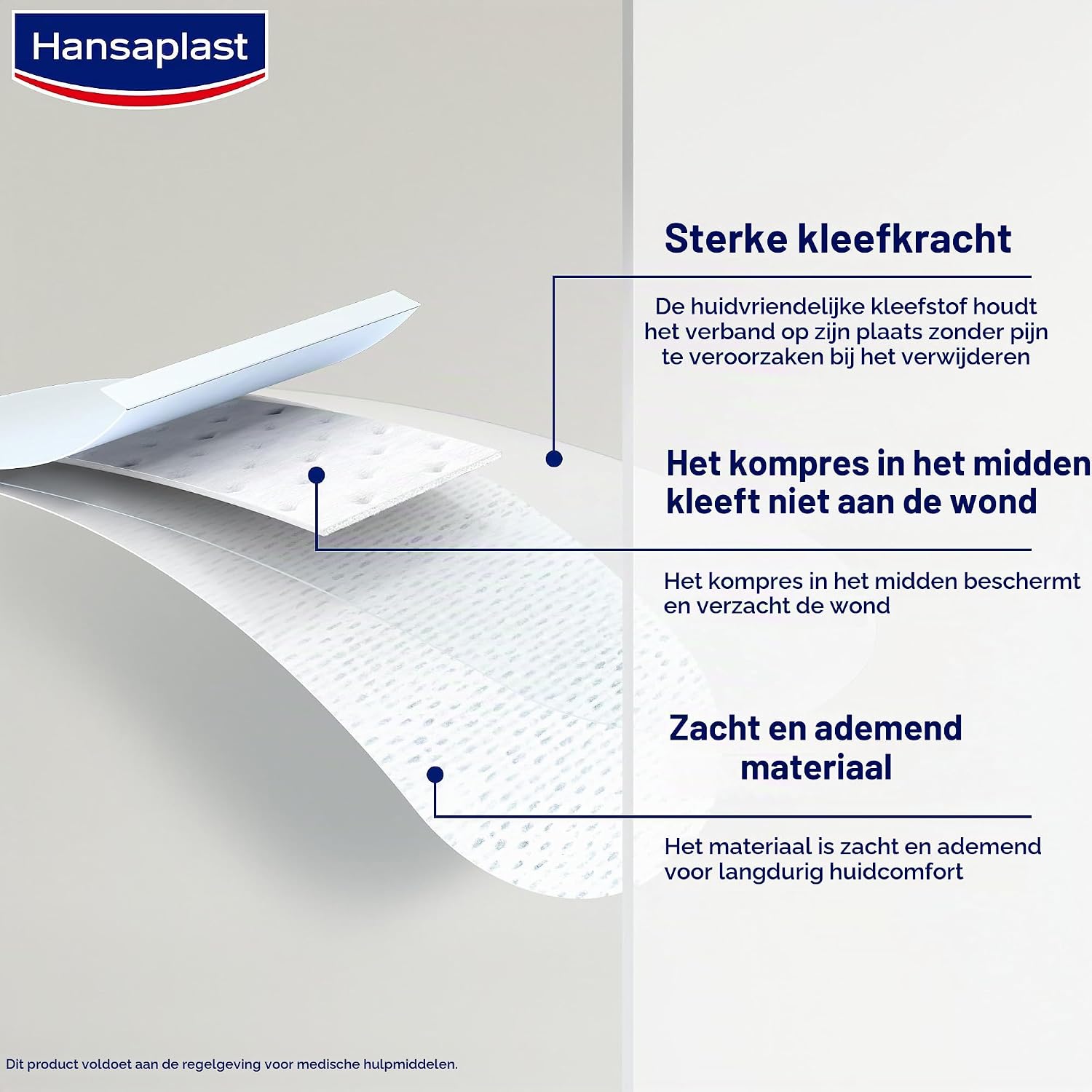 Thumbnail 2 de Hansaplast Sensitive wondpleisters, kleine strips, 5 verpakkingen van 20