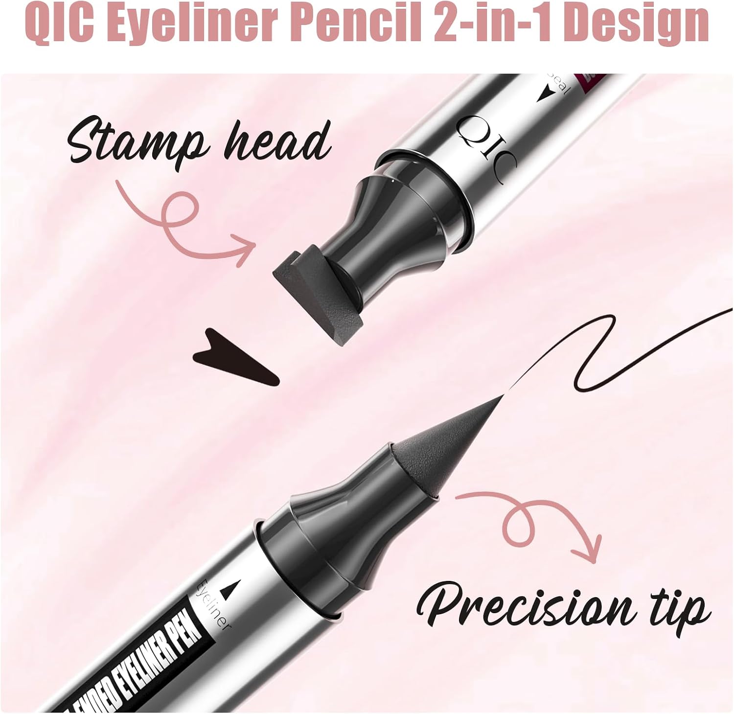 Thumbnail 1 de QIC eye liner stamp: eyeliner nero 2-in-1 con timbro e punta in spugna