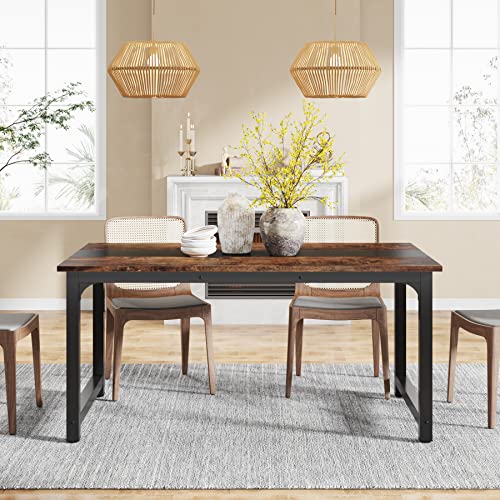 Thumbnail 3 de Tribesigns: Mesa de comedor industrial de 160 x 80 cm para 4–6 personas
