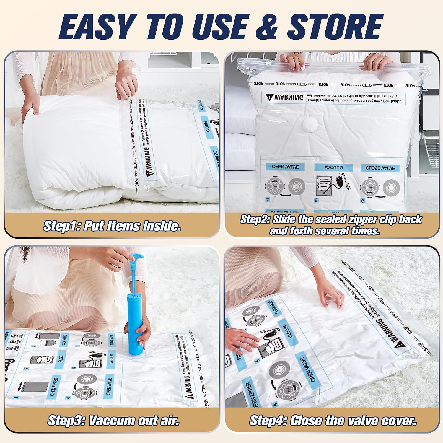 Thumbnail 4 de Storage Master Space Saver Bags 10 Large