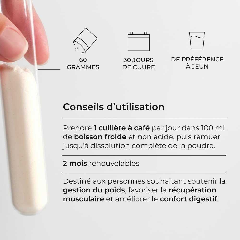 Thumbnail 1 de L-Glutamine CUURE en poudre 100 % pure (60 g) – pour la récupération après l’effort