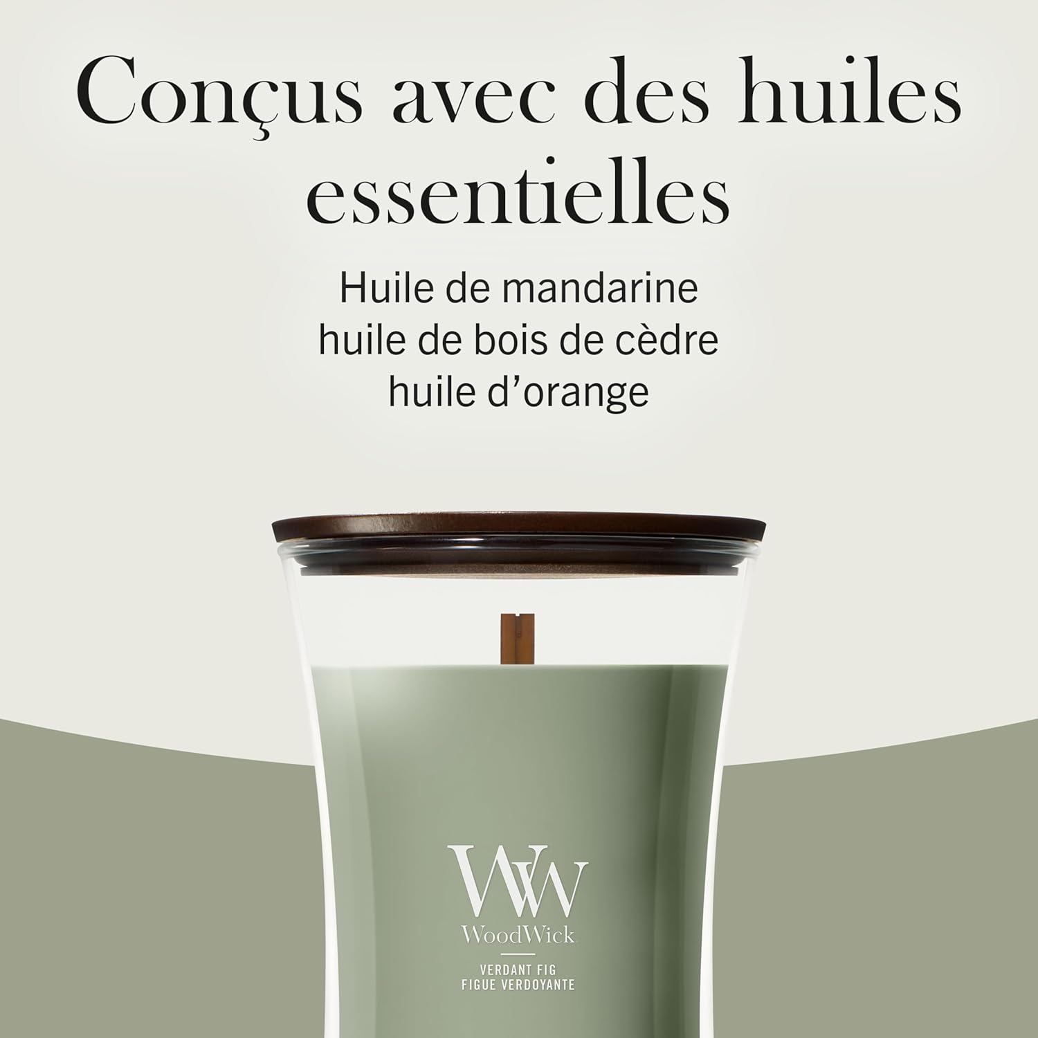 Thumbnail 6 de WoodWick Bougie parfumée Grande bougie sablier Figue verdoyante