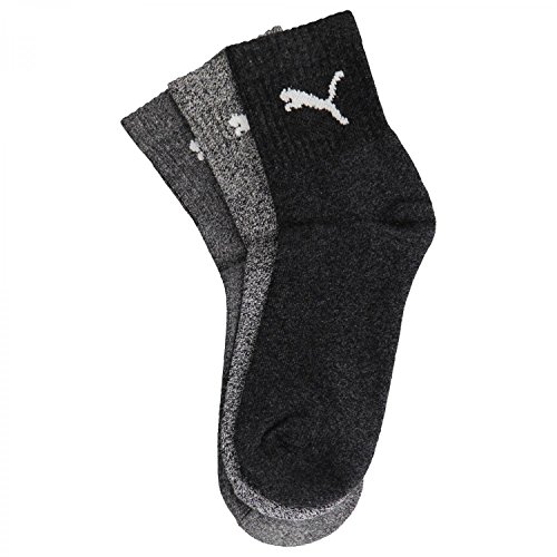 Detalle de PUMA Calcetines cortos unisex (5 unidades)– gris 43-46