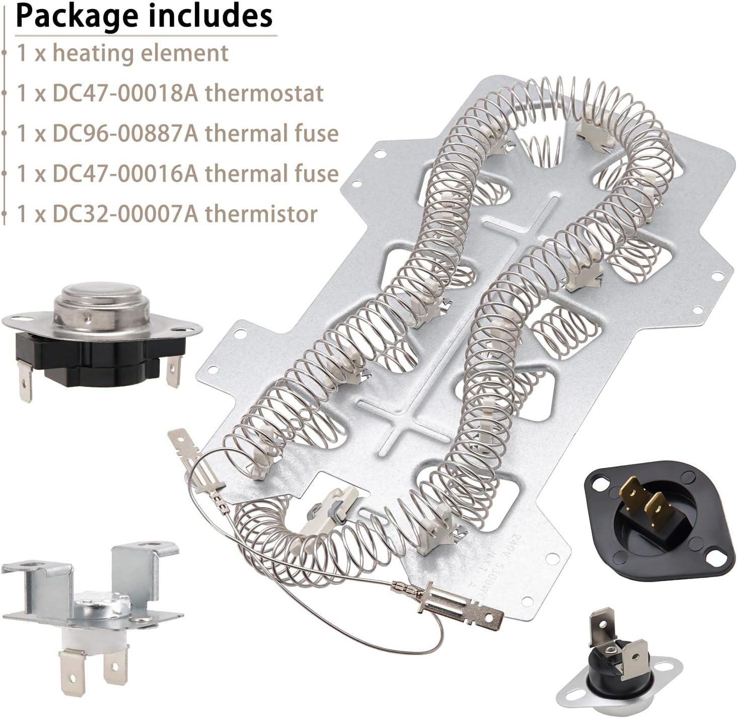 Detalle 2 de Siwdoy DV45H7000EP/A3 DV45H7000EW/A2 Dryer Heating Element Kit, 5300W