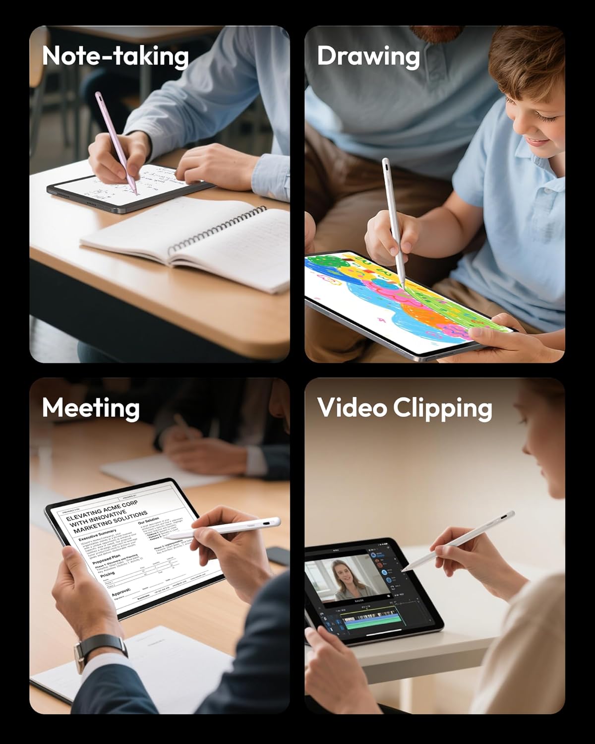 Thumbnail 6 de Metapen Pencil A8 iPad stylus, 2X faster charge