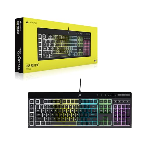 Thumbnail 9 de Corsair K55 RGB Pro: teclado para juegos con teclas de membrana y macros dedicadas