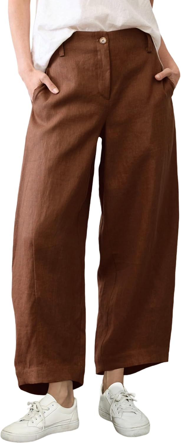 Thumbnail 6 de Linen Capri Pants for Women, Tanming