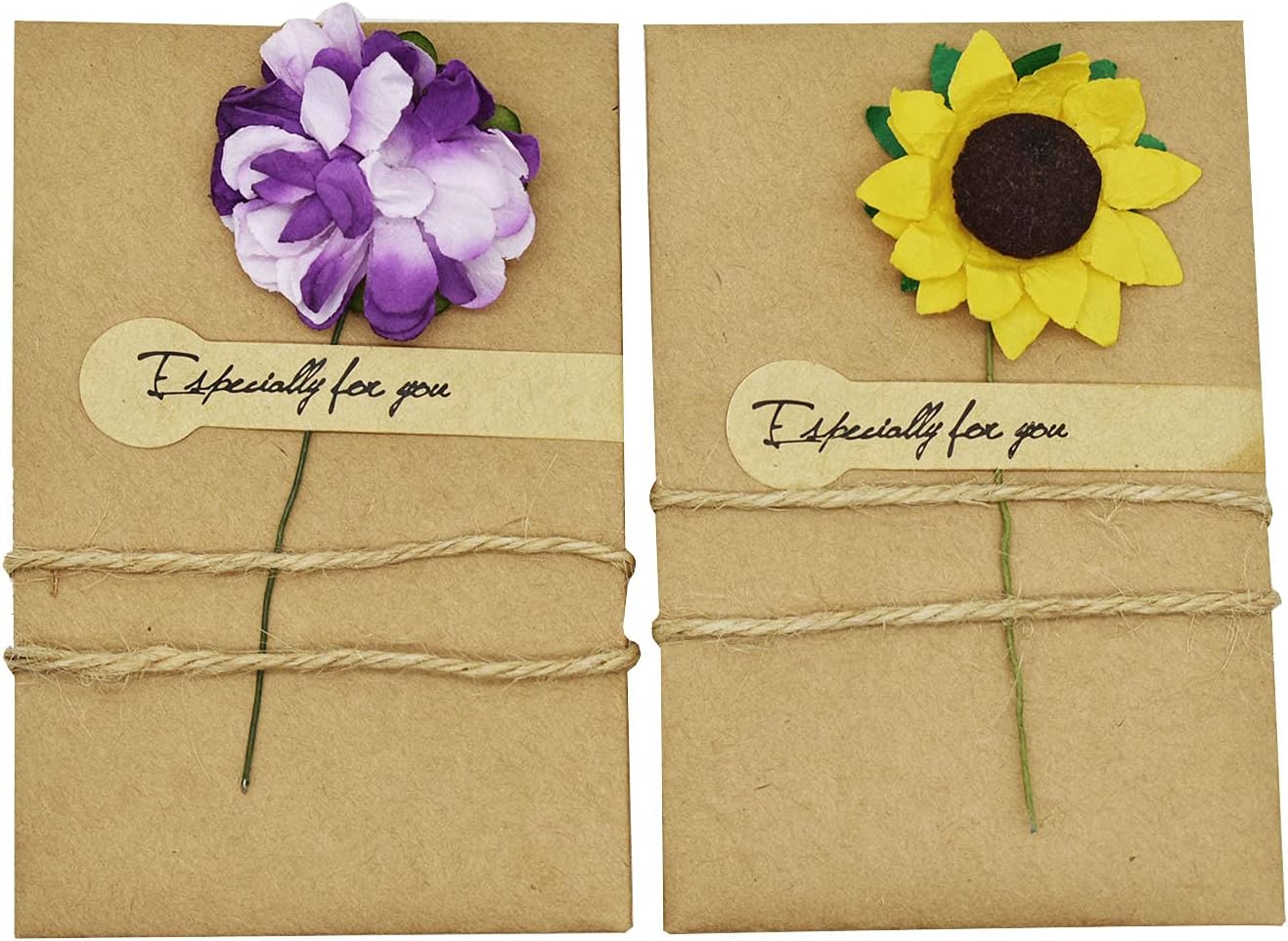 Thumbnail 6 de Maydahui dry-flower Handmade Kraft Greeting Cards, 40-Pack with Envelopes