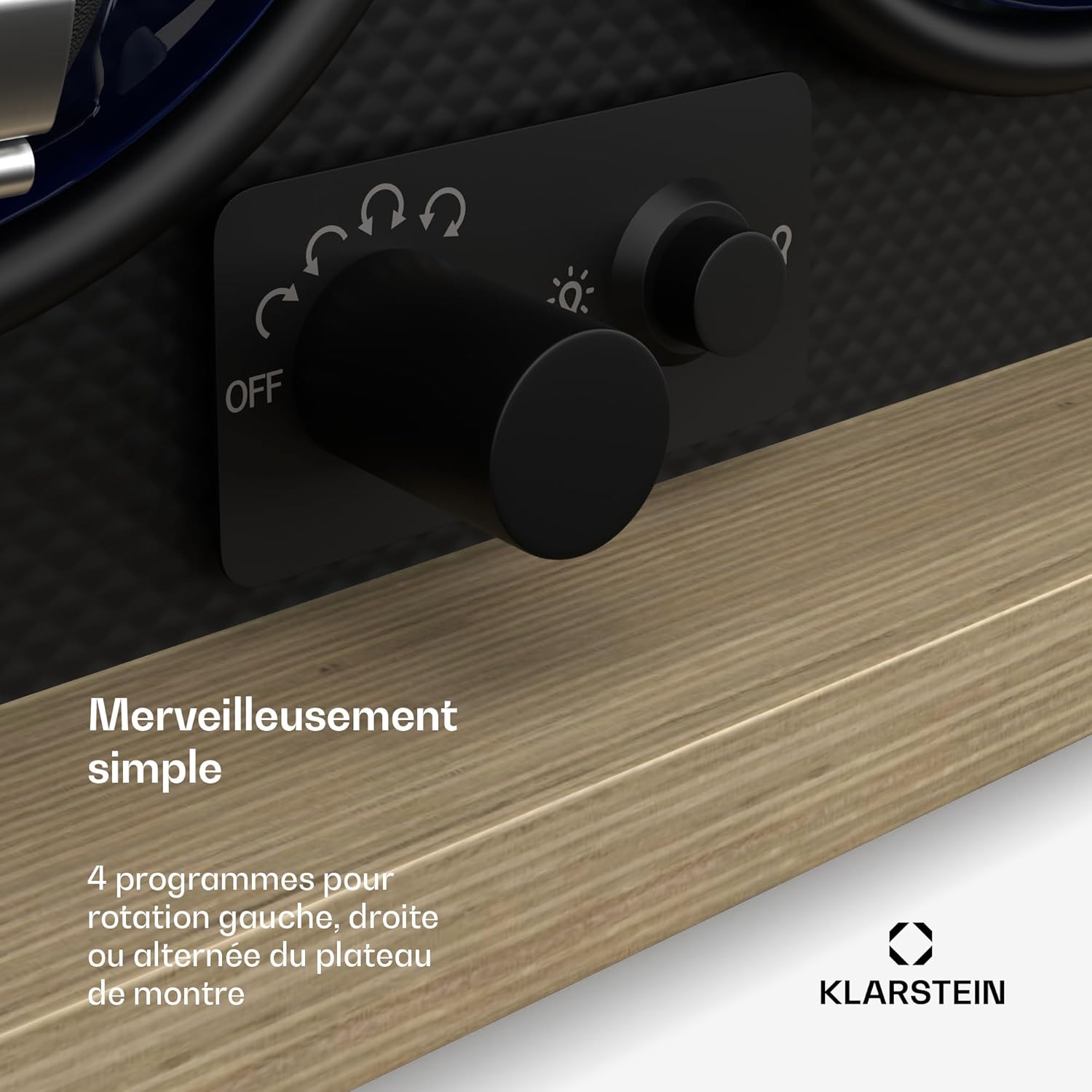 Thumbnail 4 de KLARSTEIN Remontoir de montre automatique avec éclairage LED bleu et porte en acrylique