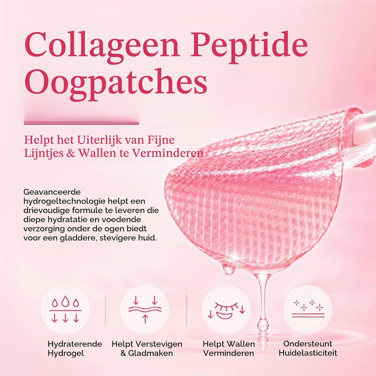 Detalle de lofuanna Collagen Peptide Eye Patches, 60 stuks met cafeïne en hyaluronzuur