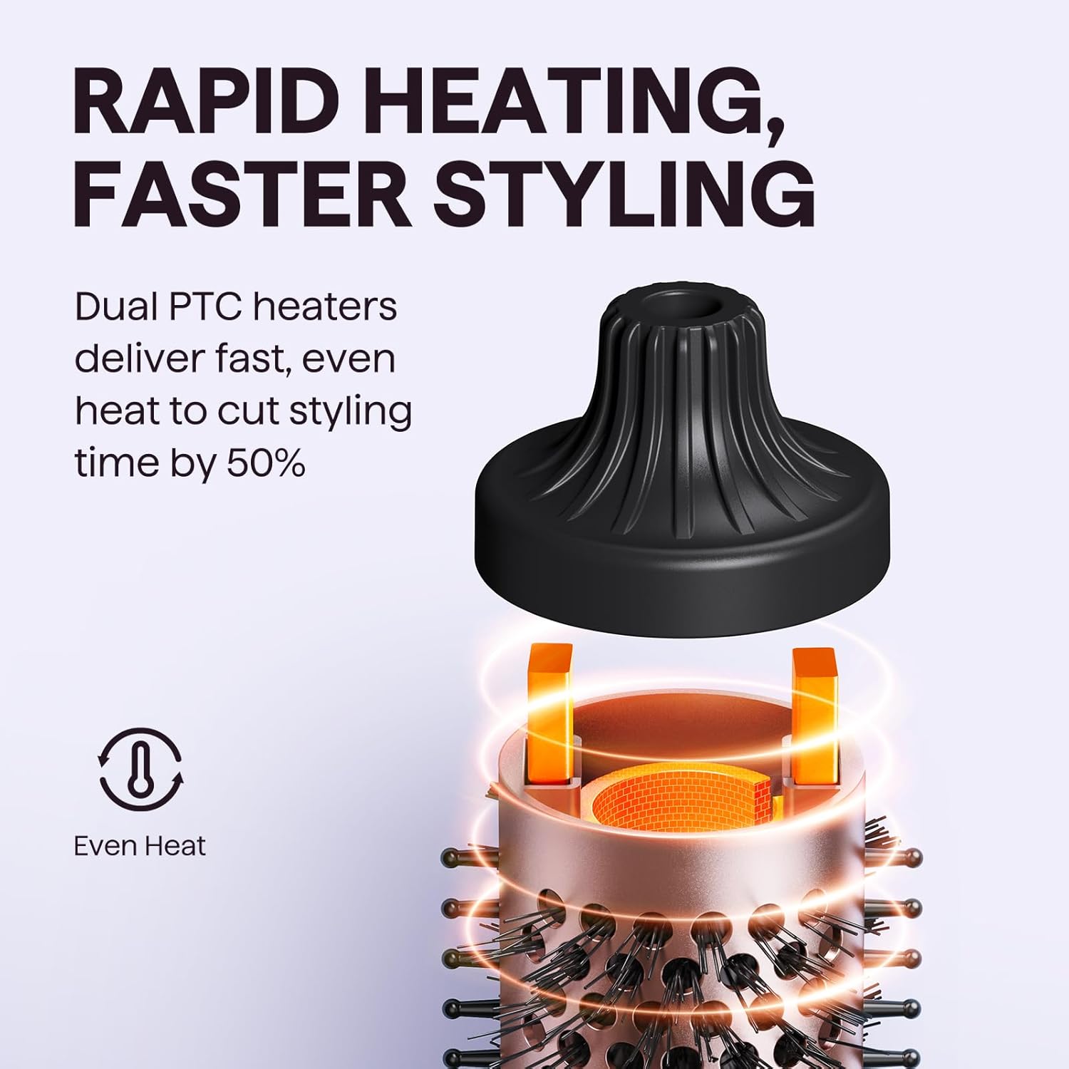 Thumbnail 5 de Wavytalk Thermal Brush Brosse thermique ionique 38 mm, 5 températures 💇♀