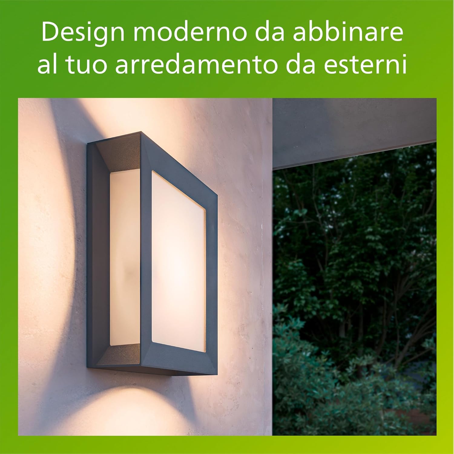 Thumbnail 6 de Philips Karp applique LED da esterno IP44 in alluminio grigio antracite, 5,5 W e luce bianca calda 2.700 K