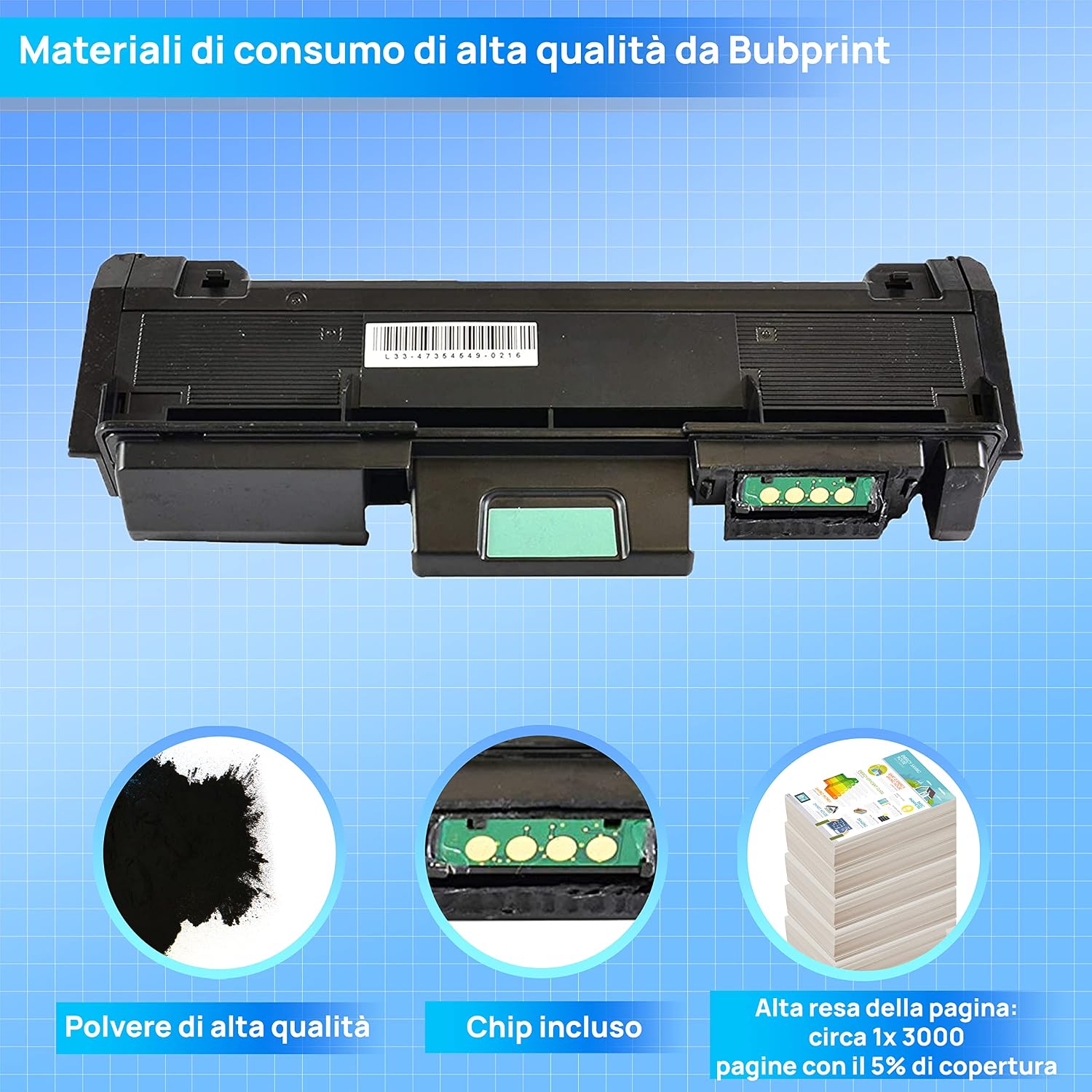 Thumbnail 2 de Bubprint Cartuccia Toner compatibile per Samsung MLT-D116L e serie Xpress: risparmio senza rinunciare alla qualità