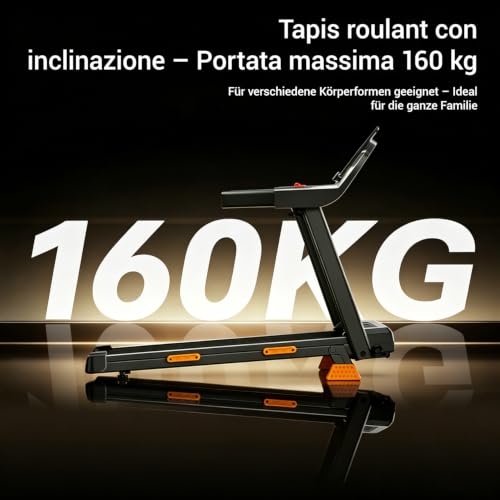 Thumbnail 7 de CURSOR FITNESS CURSOR Tapis Roulant Salvaspazio con inclinazione 15% – allenamento domestico versatile