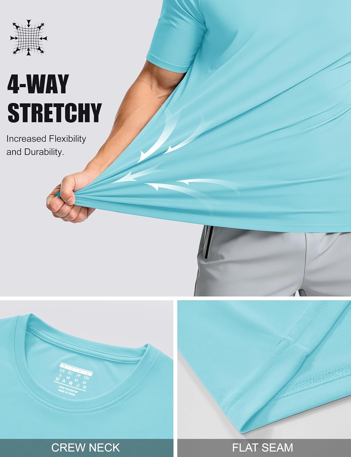 Thumbnail 5 de MAGCOMSEN T-Shirt Sportive da Uomo – Rashguard UPF 50+ con asciugatura rapida, ideale per surfing e attività outdoor