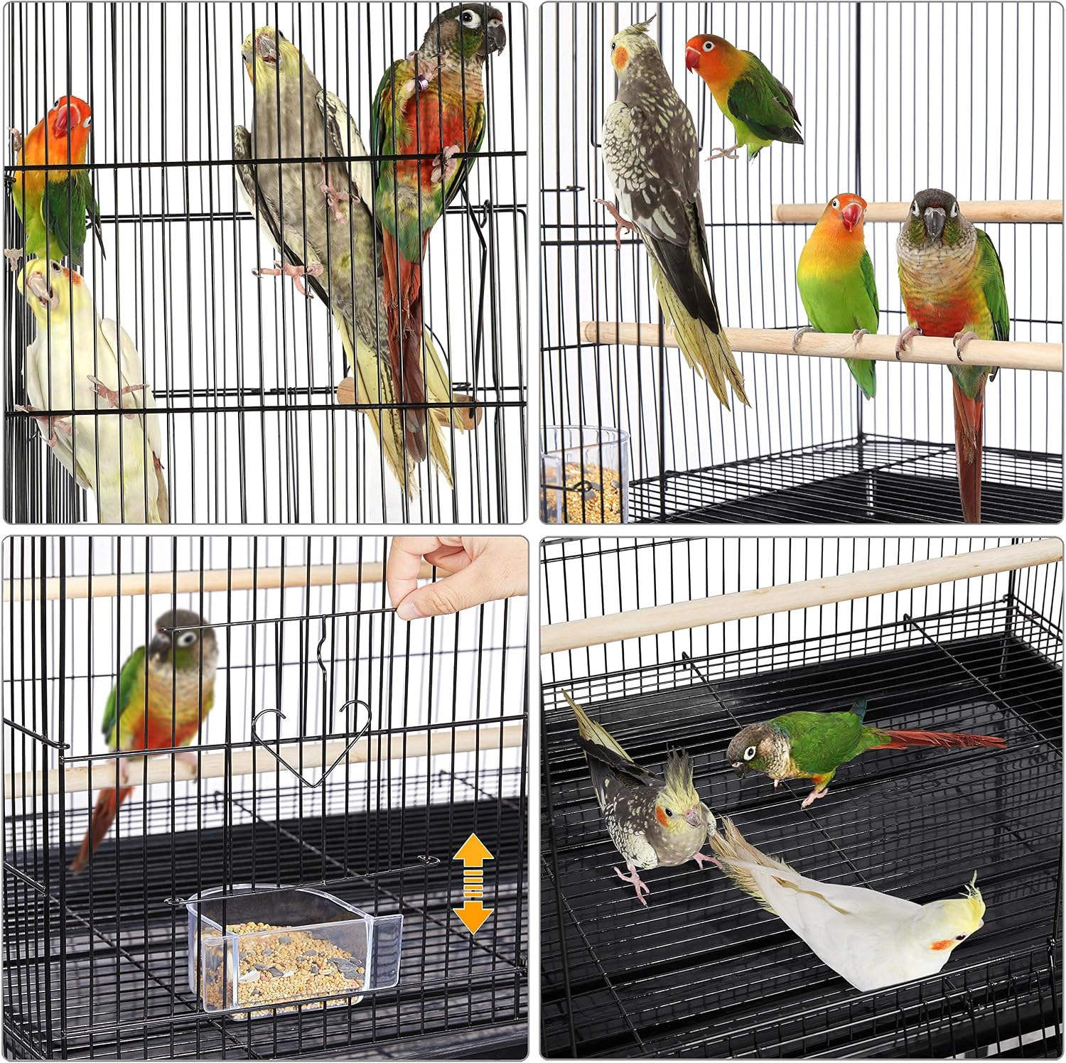 Detalle 2 de Yaheetech Large Bird Cage 77.5cm
