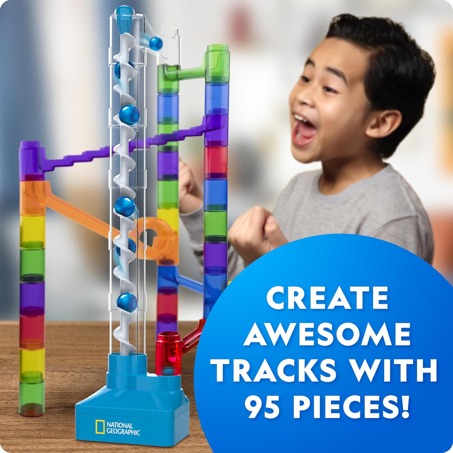 Detalle 2 de National Geographic Marble Run with Motorized Elevator (95-Piece Kit)