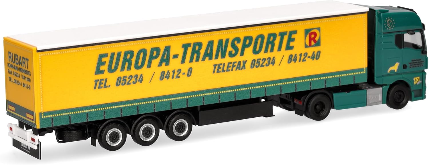 Detalle 2 de Herpa MAN TGX GX z naczepą plandekową Rubart Europa-Transporte 1:87