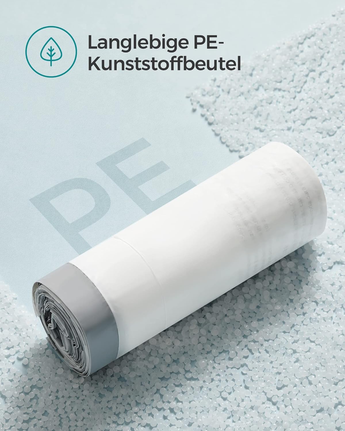 Thumbnail 6 de SONGMICS Müllbeutel mit Zugband für 15–20 Liter, hochbelastbar (120 Stück, weiß)