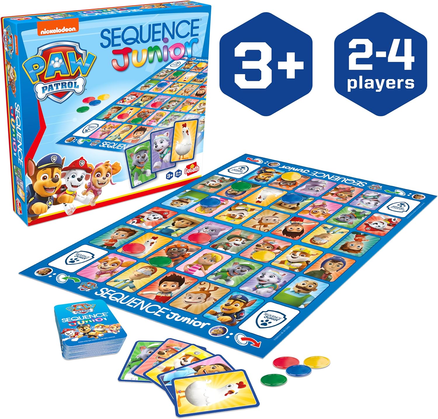 Detalle 2 de Goliath Sequence 932016 Paw Patrol Junior family game, multicolour