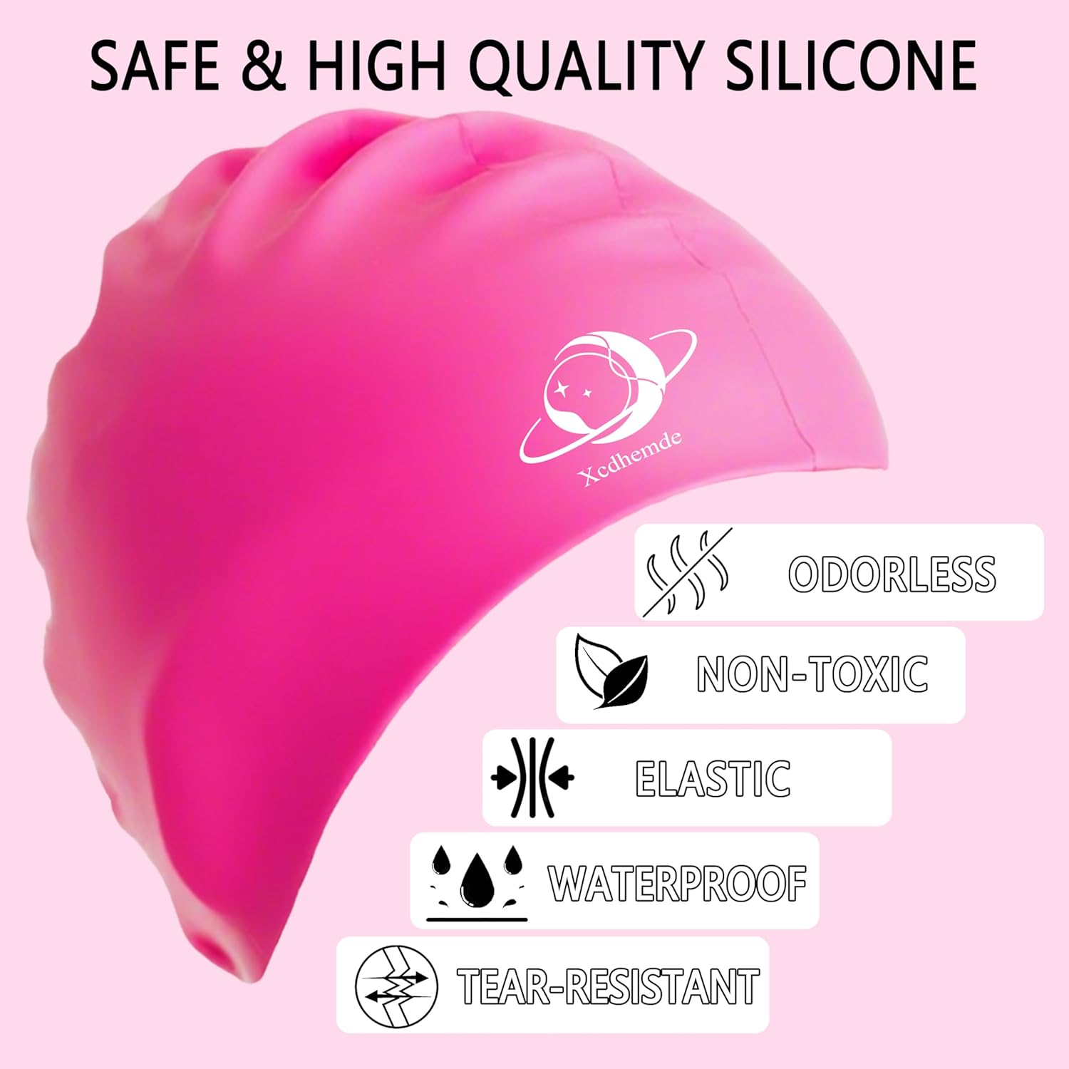 Thumbnail 2 de Xcdhemde Bonnet de Bain Enfant Silicone