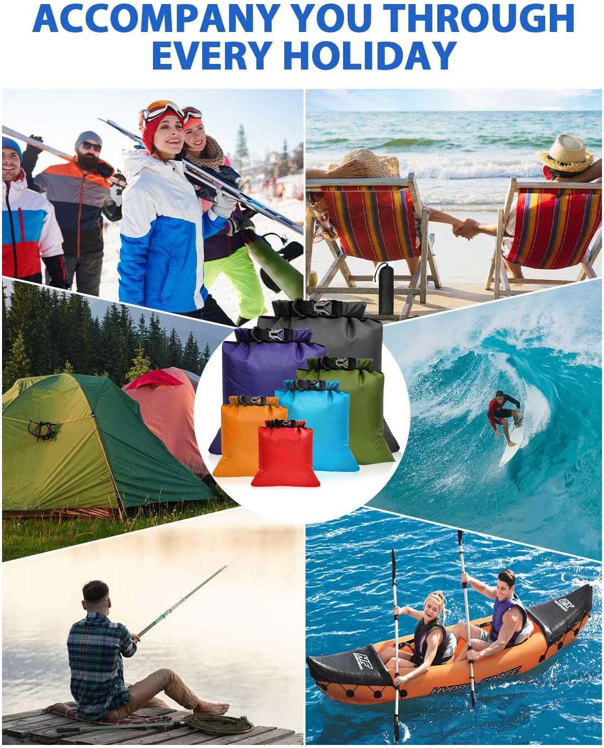 Thumbnail 6 de MOXTOYU DNAT-drybag-6pcs 8L waterproof dry bag set