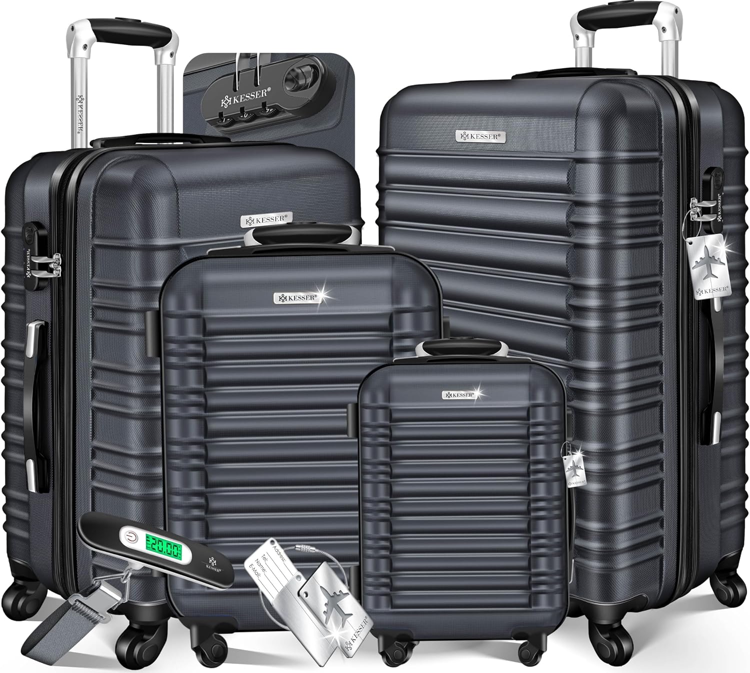 Detalle de KESSER® Hartschalenkofferset 4tlg. 120 L