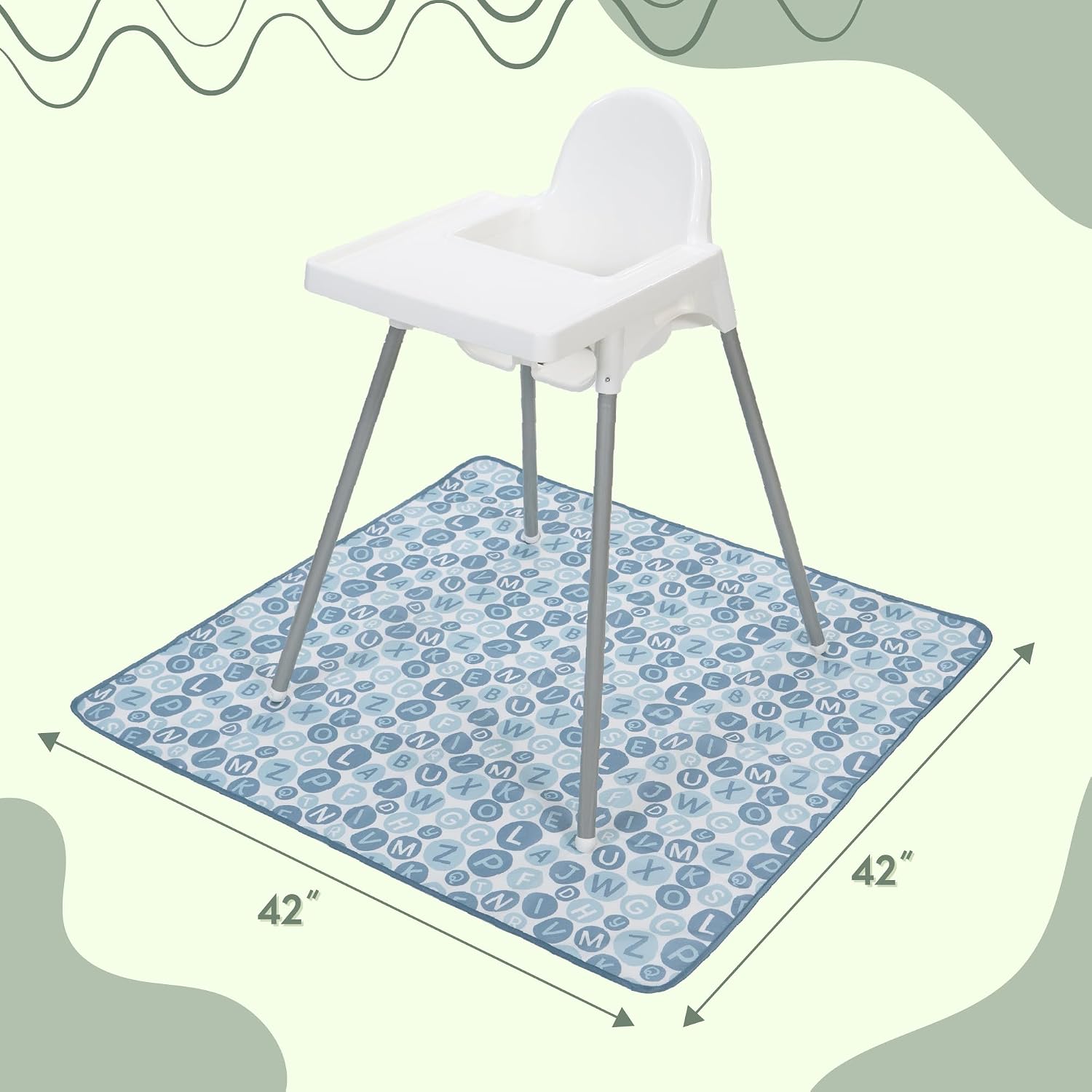 Thumbnail 4 de S&T INC. High Chair Splat Mat, 42" x 42