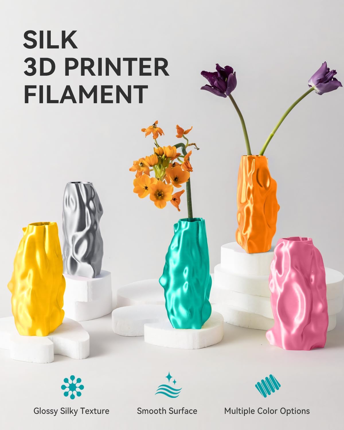 Thumbnail 1 de SUNLU Silk PLA Filament 1KG 🧵