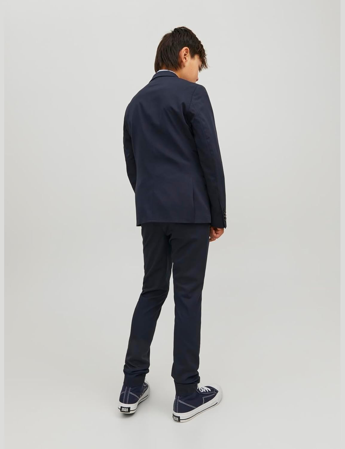 Detalle 2 de JACK & JONES Junior Anzug JPRSOLAR: einreihiger Blazer und Hose (Set) für Jungen