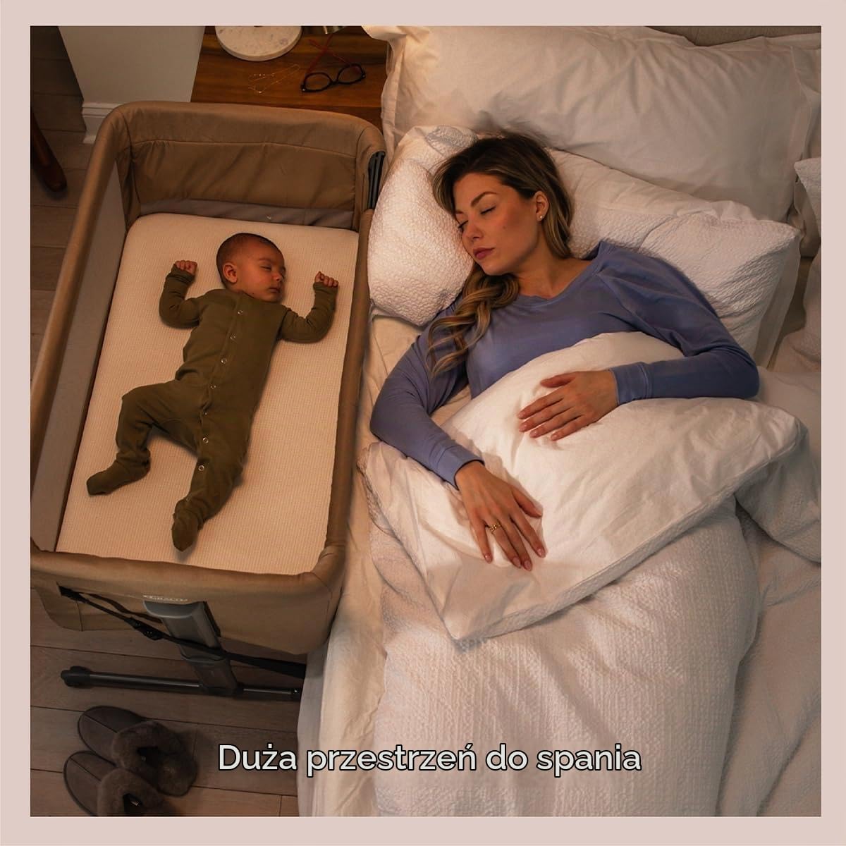 Detalle 2 de Graco Sweet2Sleep GP1814BAOAT00 – łóżeczko dostawne z 11 poziomami wysokości
