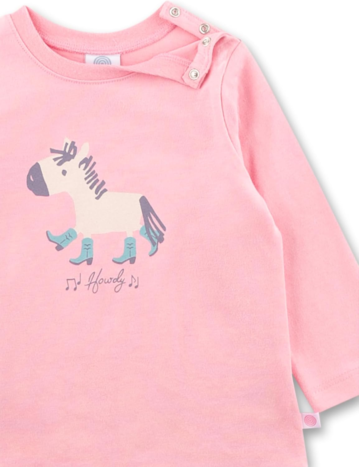 Detalle de Sanetta Baby-Strampler lila EsLe aus Nicki – angenehmer Zweiteiler für Mädchen