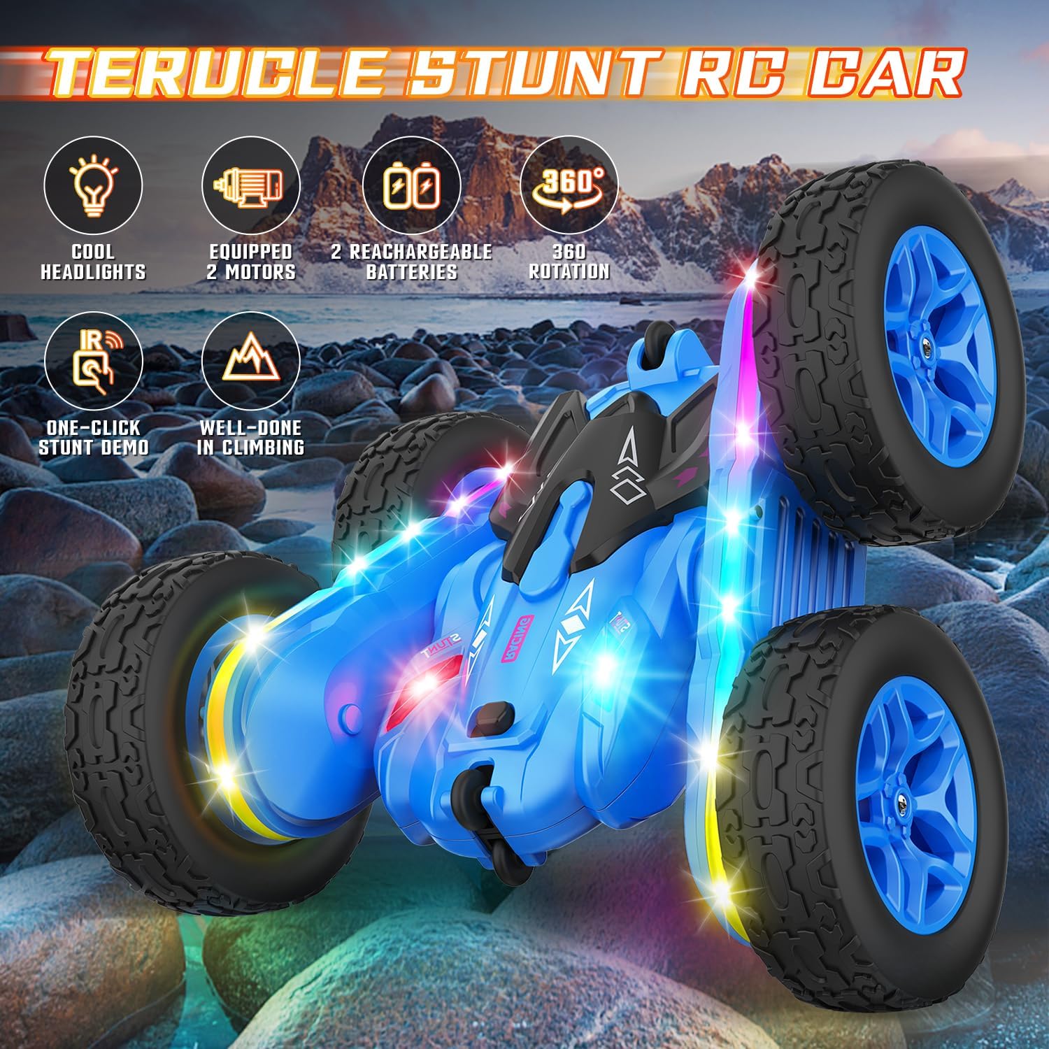 Detalle 2 de Terucle Remote Control Car 4WD stunt truck