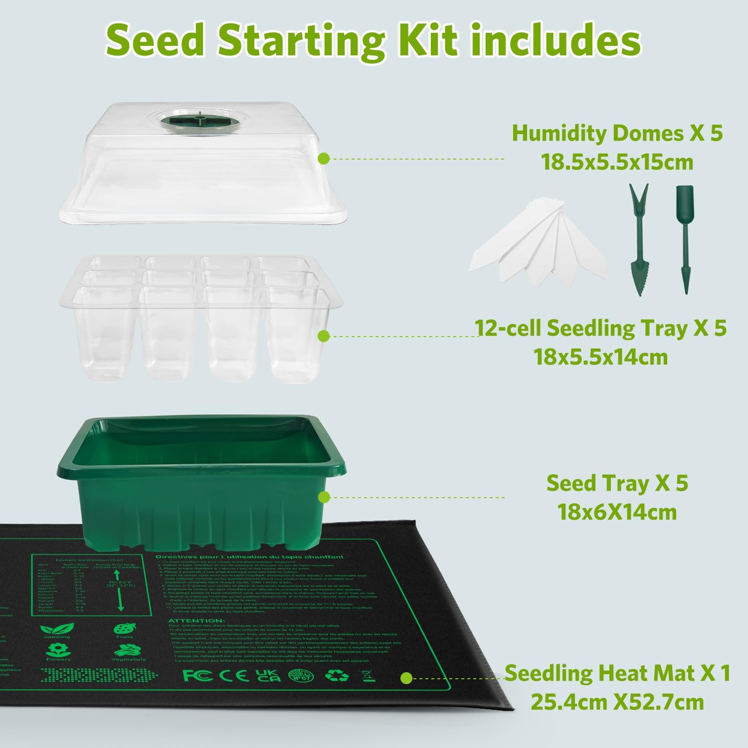 Thumbnail 1 de NAMOTEK Seed Starter Kit 60‑Hole