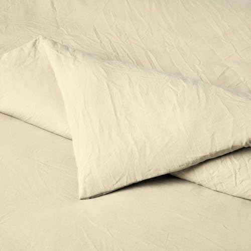 Detalle de Amazon Basics Funda nórdica 240×220 cm beige
