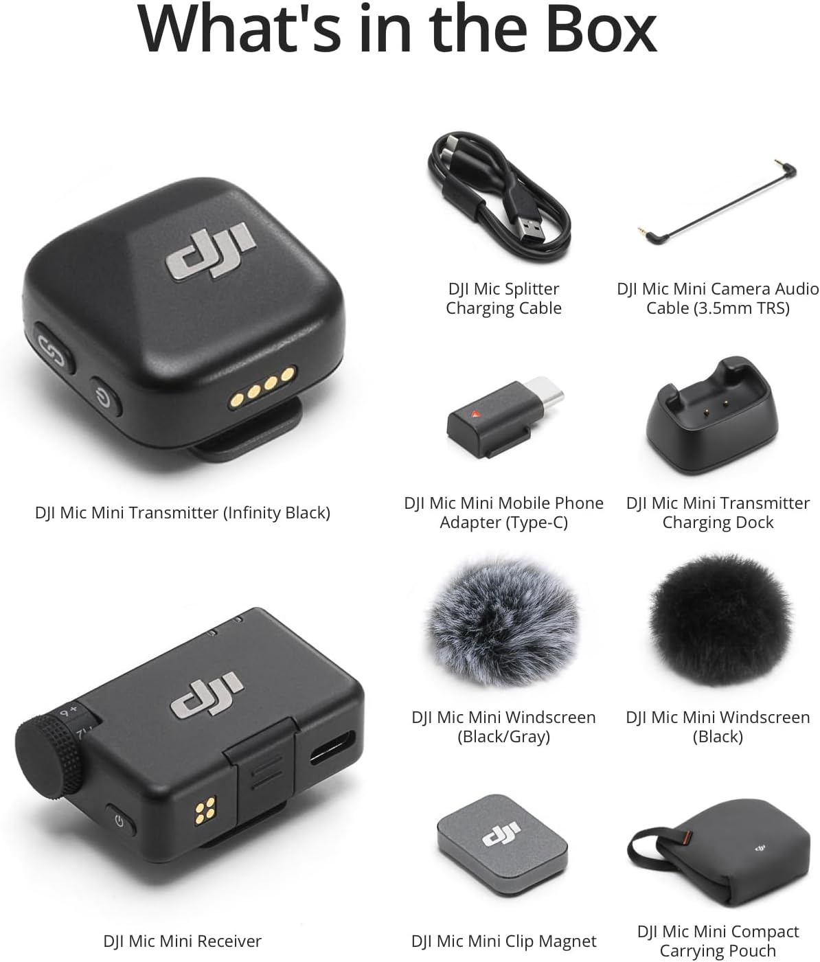 Detalle de DJI Mic Mini (1 TX + 1 RX): Ultralight, Detail-Rich Wireless Lavalier