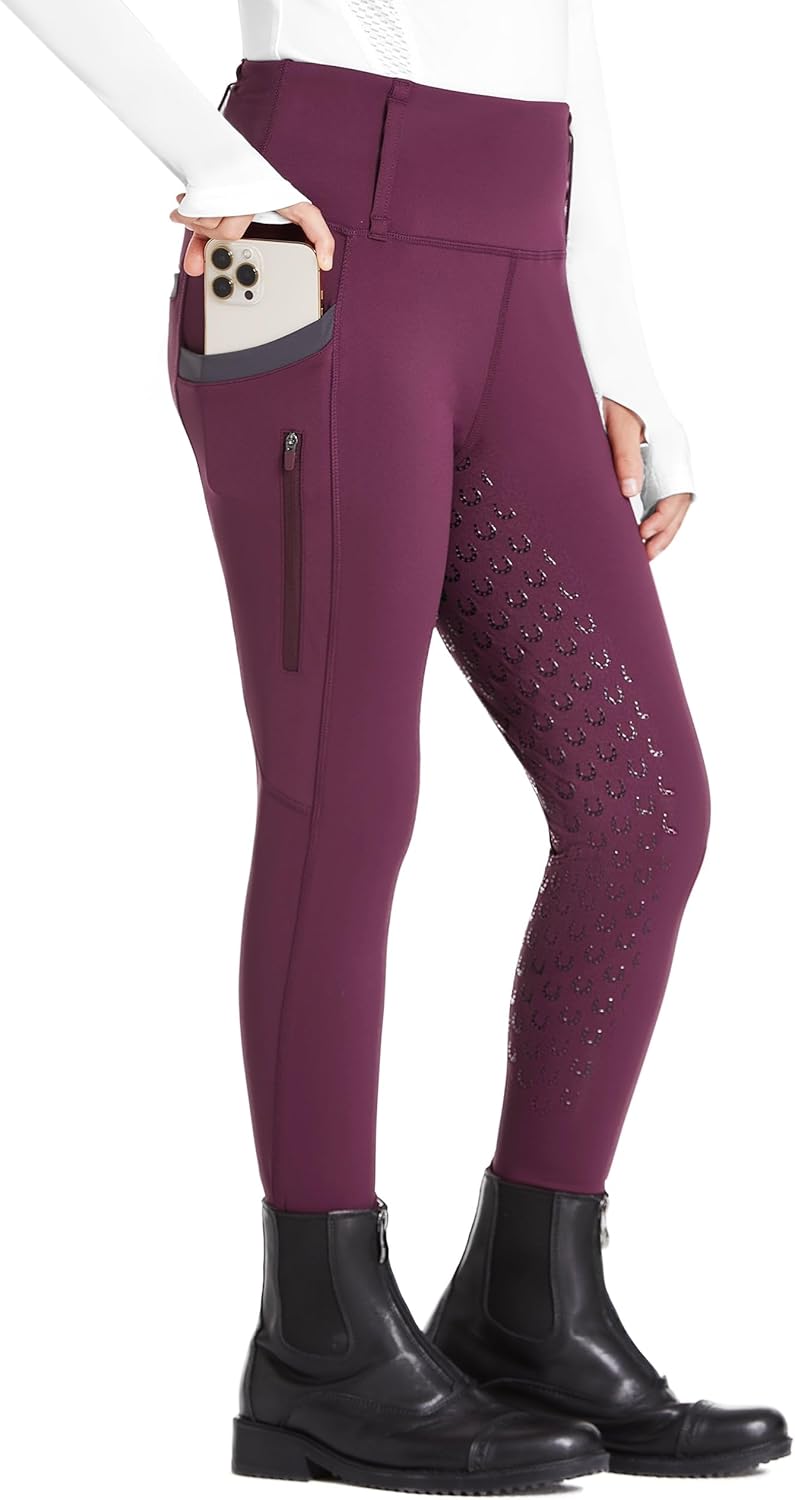 Thumbnail 6 de FitsT4 Sports Girls Full Seat Riding Pants (High Waist) with Zipper Pocket